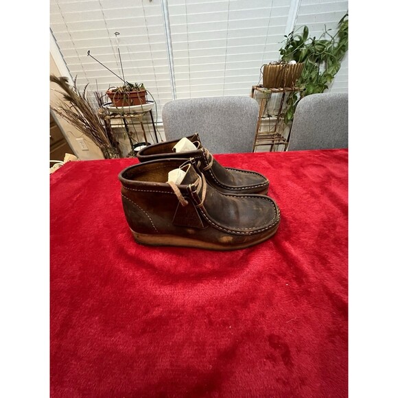 Clarks Mens Wallabee Beeswax Brown Leather Ankle Boots Shoes 9.5 Medium main image 12